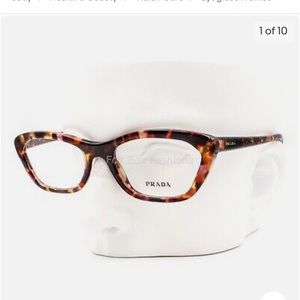$400. PRADA Multi Color Tortoise Eyeglass Frames! Super Chic! Great Condition!